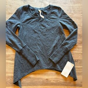 Lululemon Grey Tea Lounge Pullover Size 8—NWT
